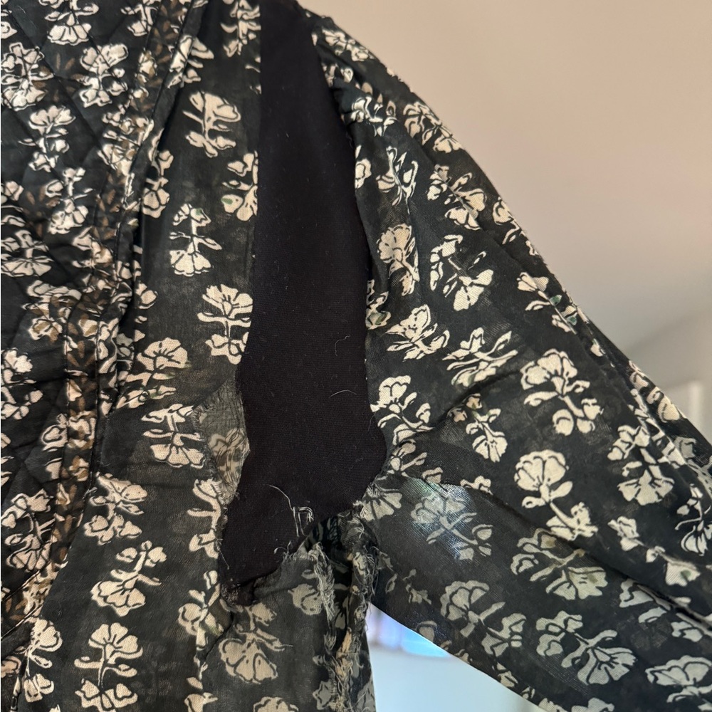 DOEN Cotton Voile Tie Front Top - Picture 4 of 4
